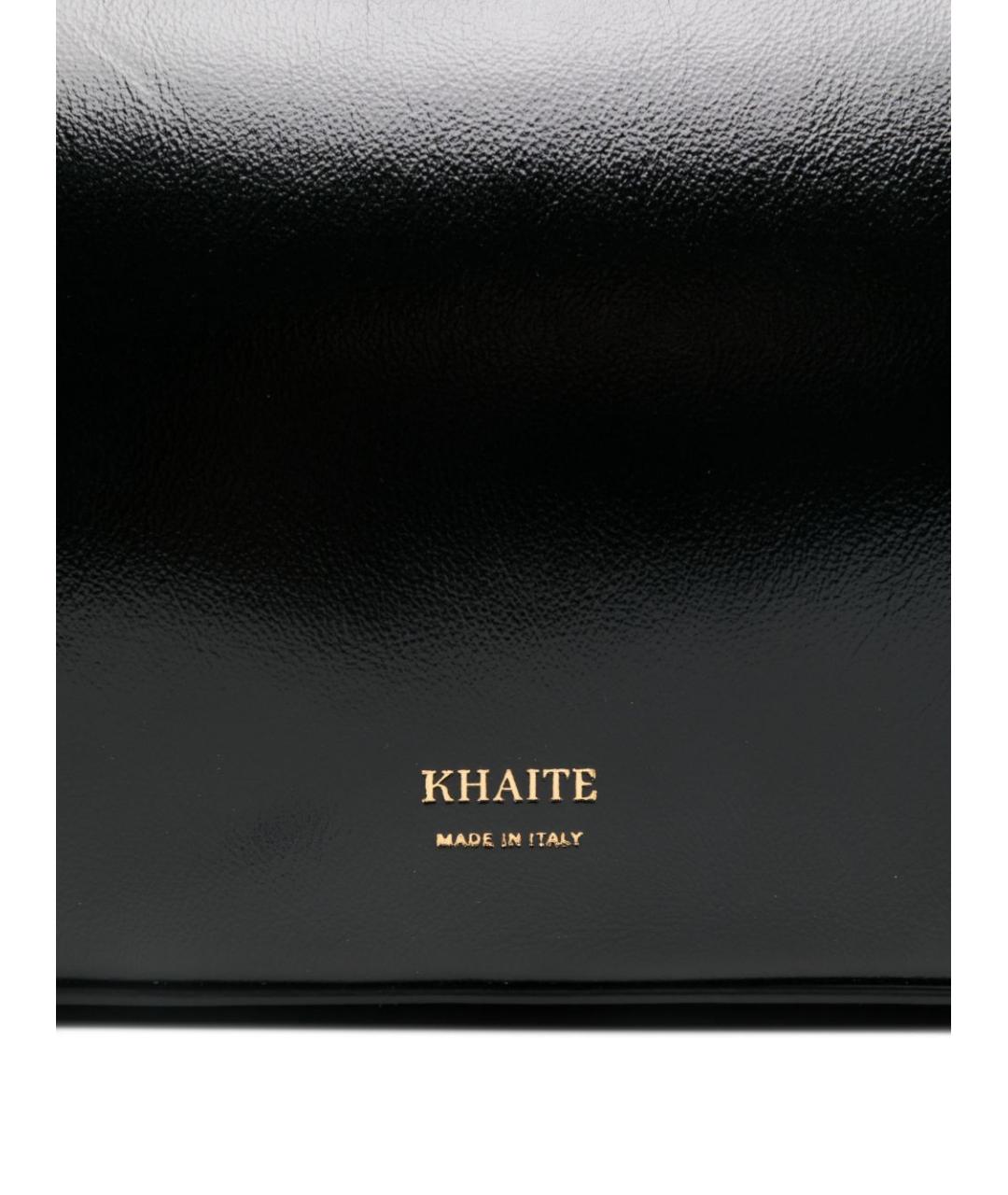 KHAITE Черная кожаная сумка через плечо, фото 5