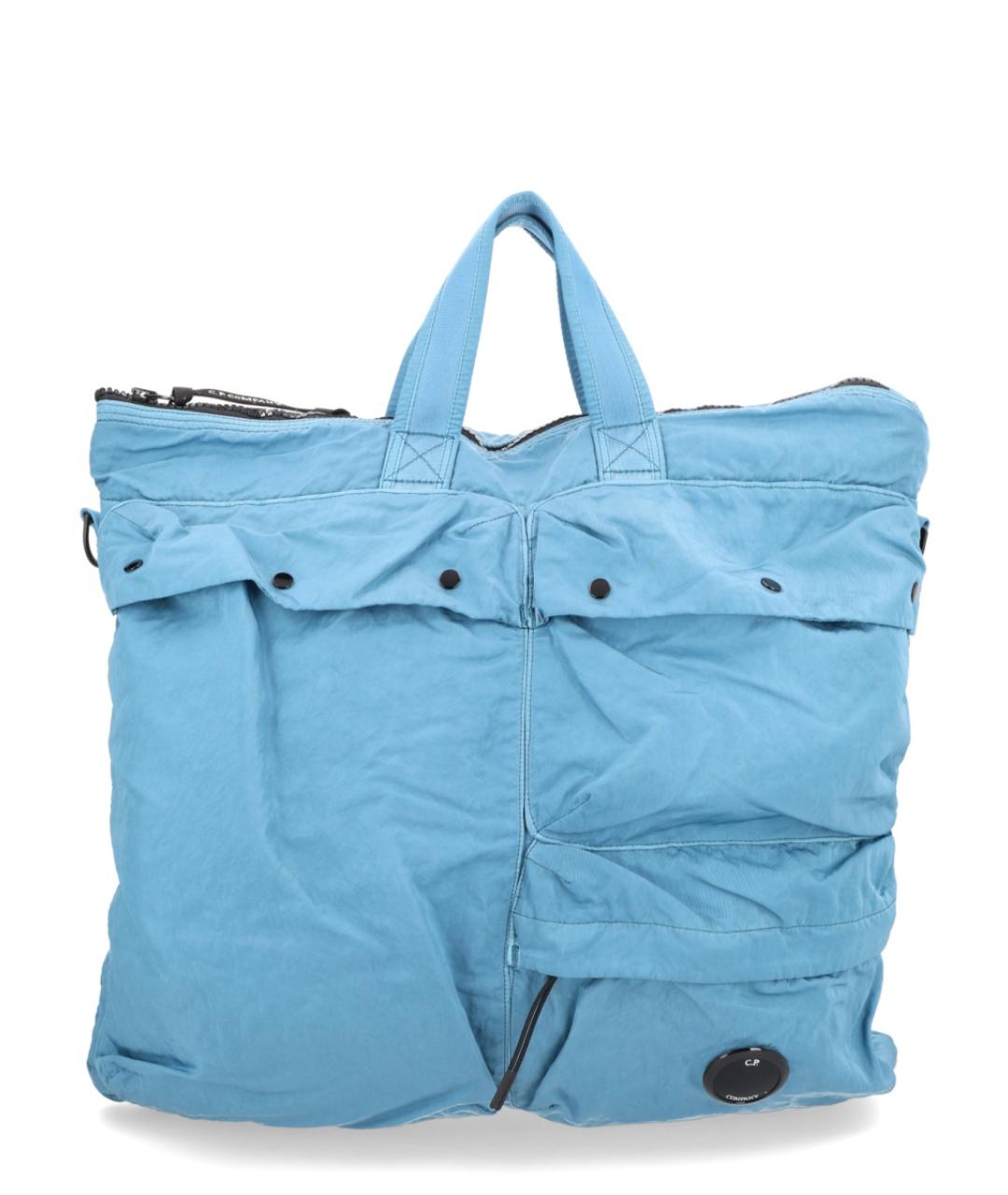 CP COMPANY Синяя синтетическая сумка на плечо, фото 1
