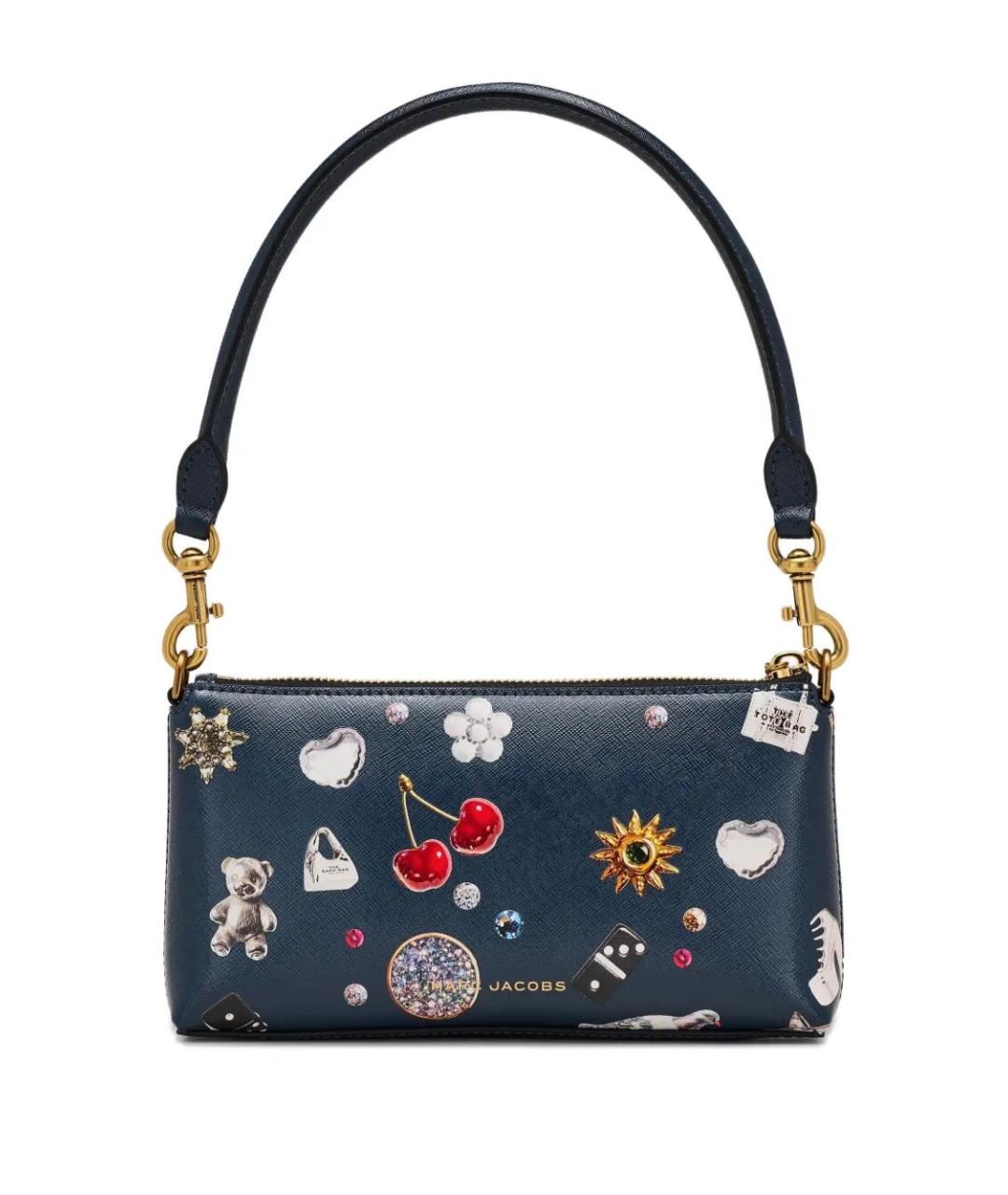 MARC JACOBS Синяя кожаная сумка через плечо, фото 5