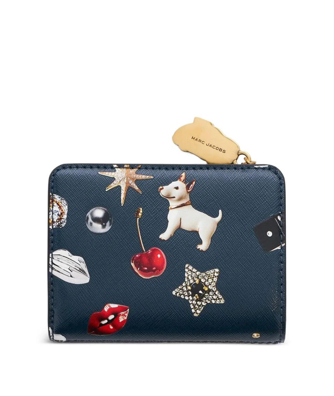 MARC JACOBS Синий кожаный кошелек, фото 2