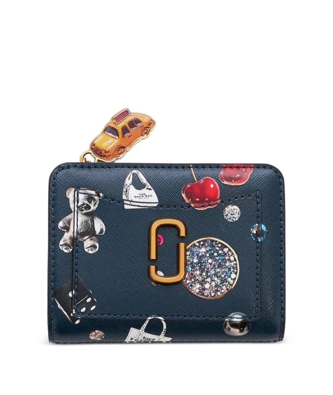 MARC JACOBS Синий кожаный кошелек, фото 1