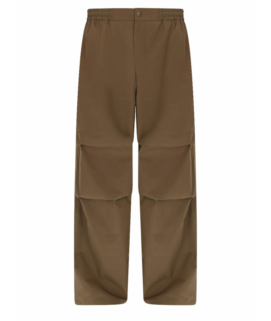 A.P.C. Коричневые полиэстеровые повседневные брюки, фото 1