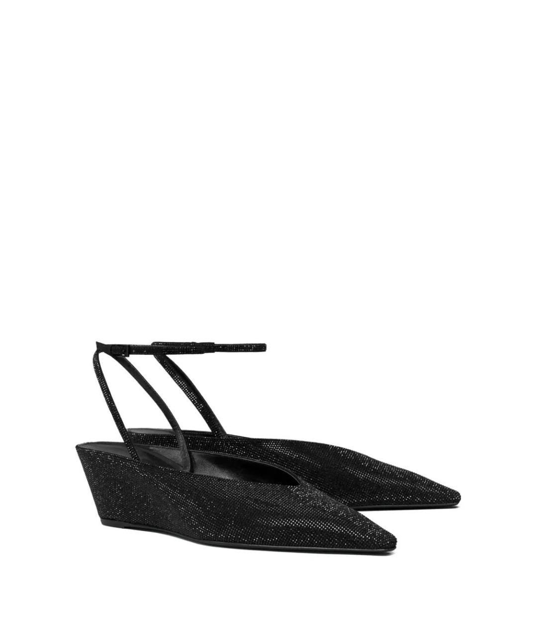 TORY BURCH Черные кожаные туфли, фото 3