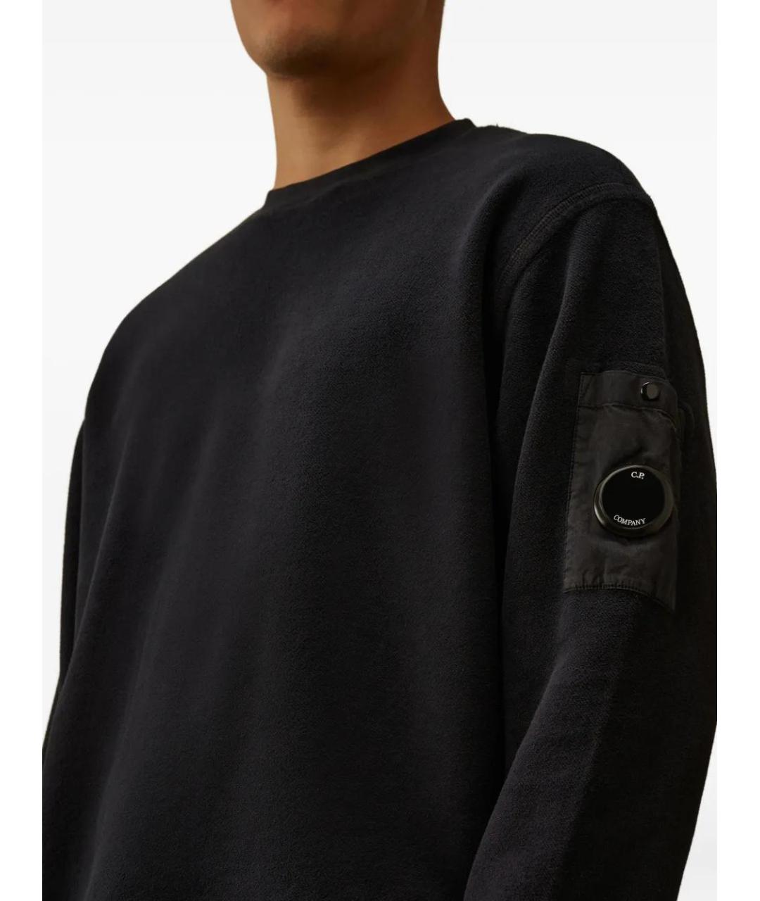 CP COMPANY Черный хлопковый джемпер / свитер, фото 5