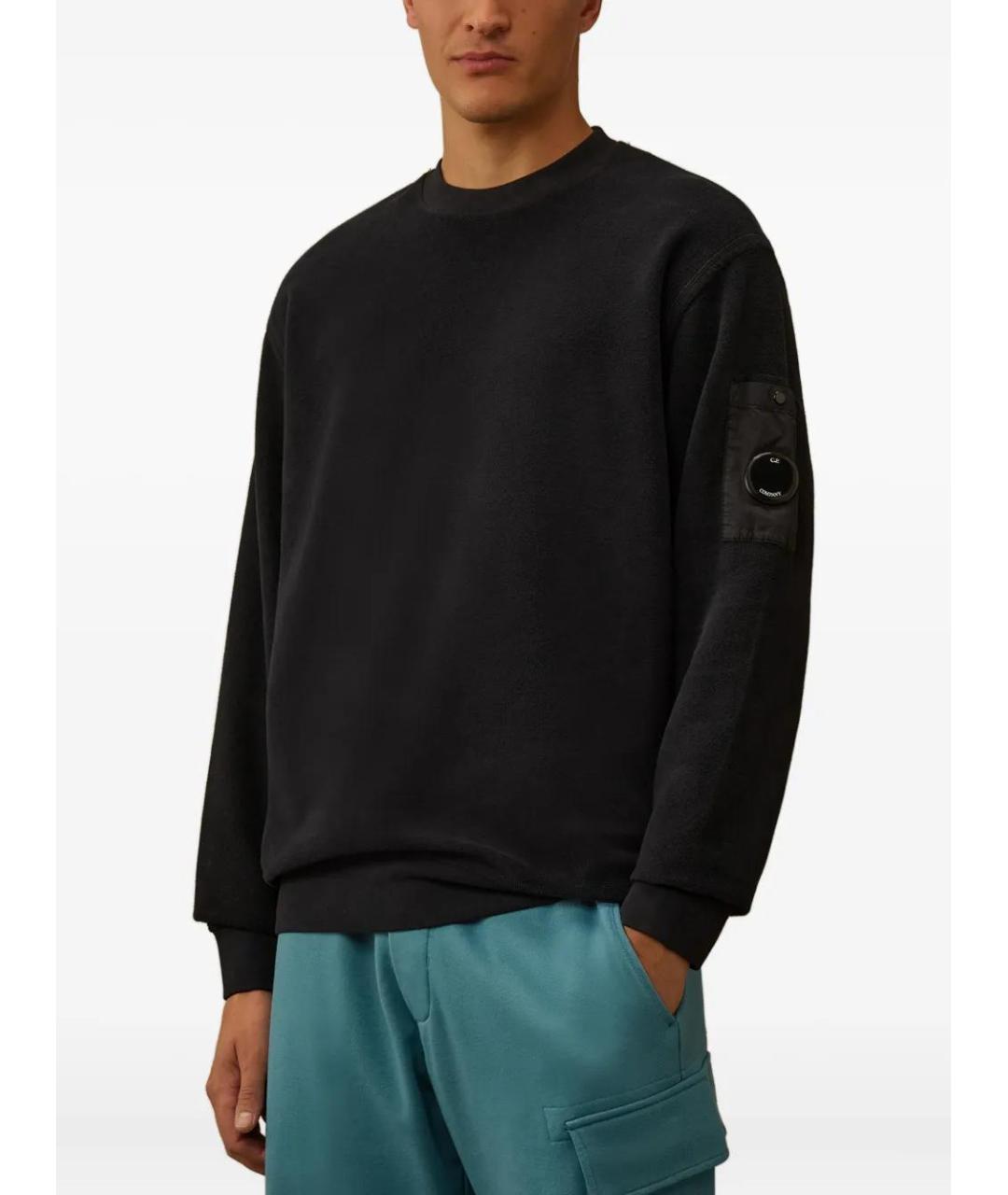 CP COMPANY Черный хлопковый джемпер / свитер, фото 3