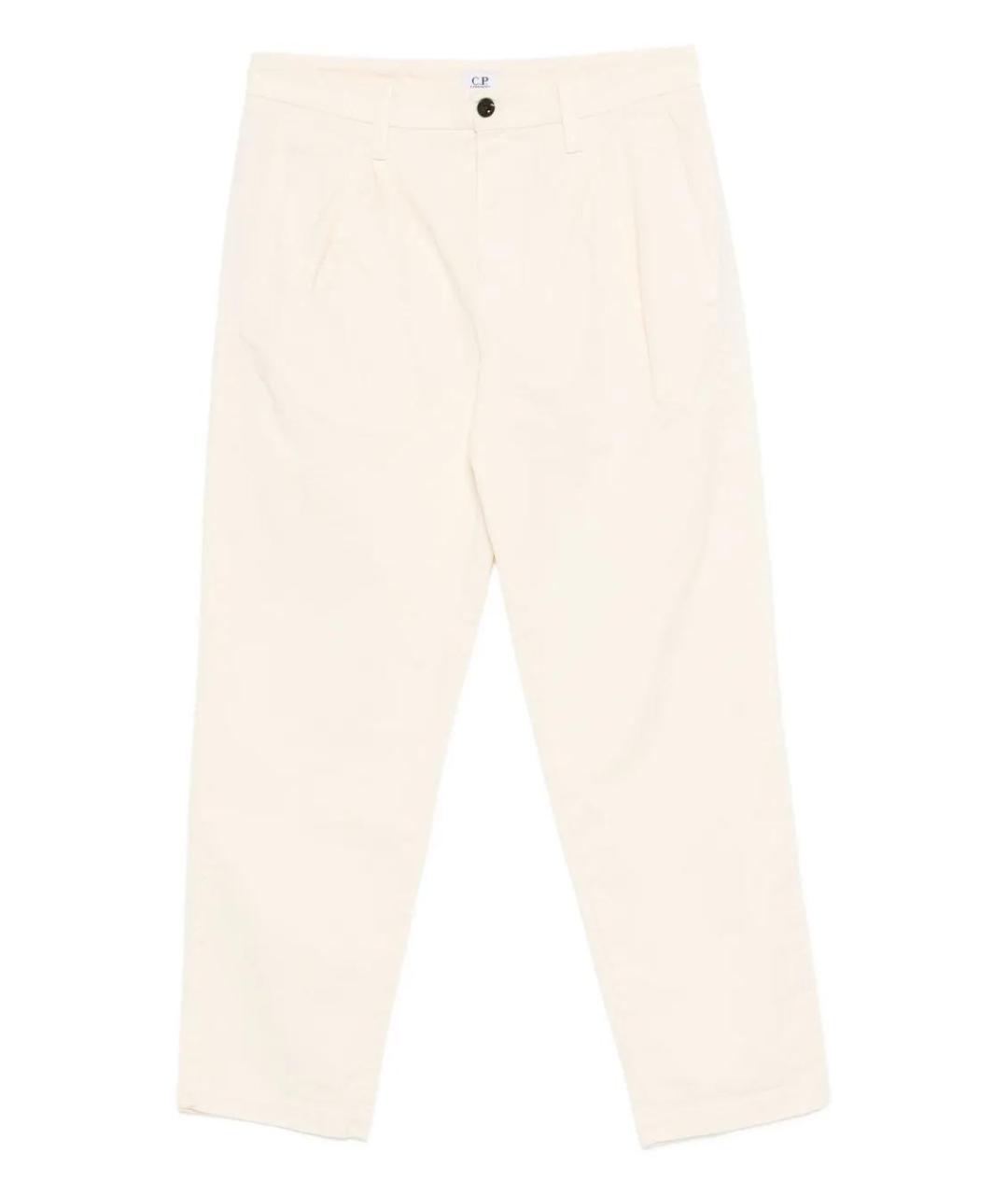 CP COMPANY Бежевые хлопковые повседневные брюки, фото 1