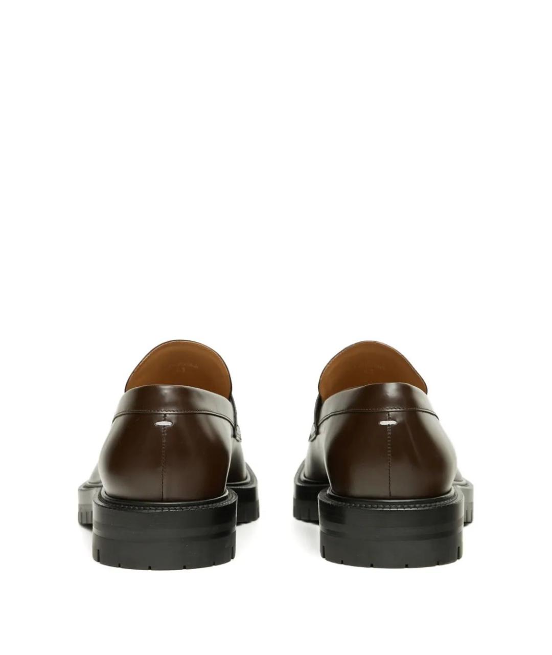 MAISON MARGIELA Зеленые кожаные лоферы, фото 3