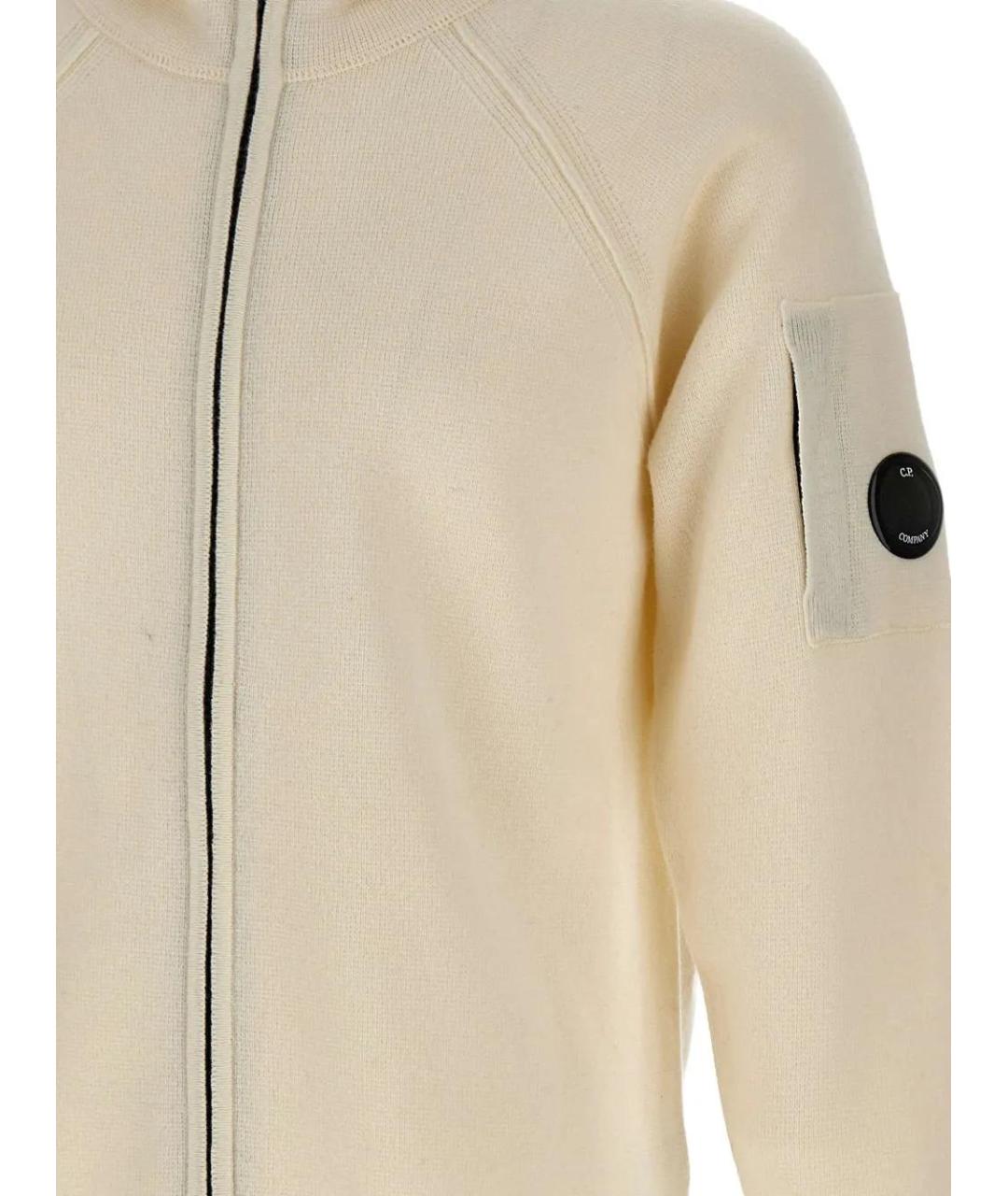 CP COMPANY Бежевый шерстяной кардиган, фото 4