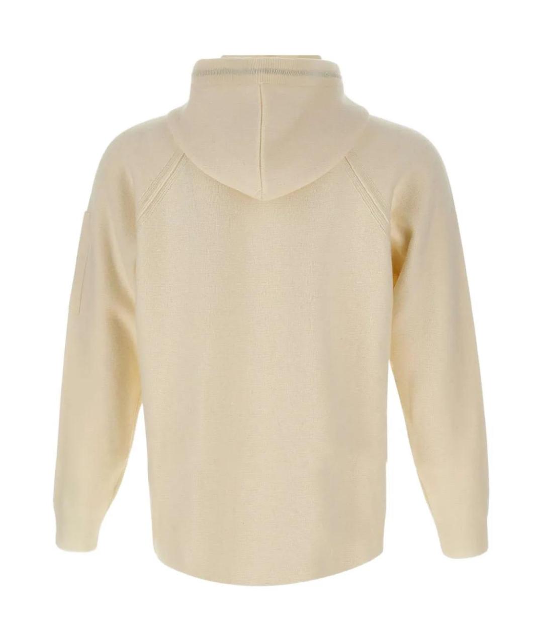 CP COMPANY Бежевый шерстяной кардиган, фото 2