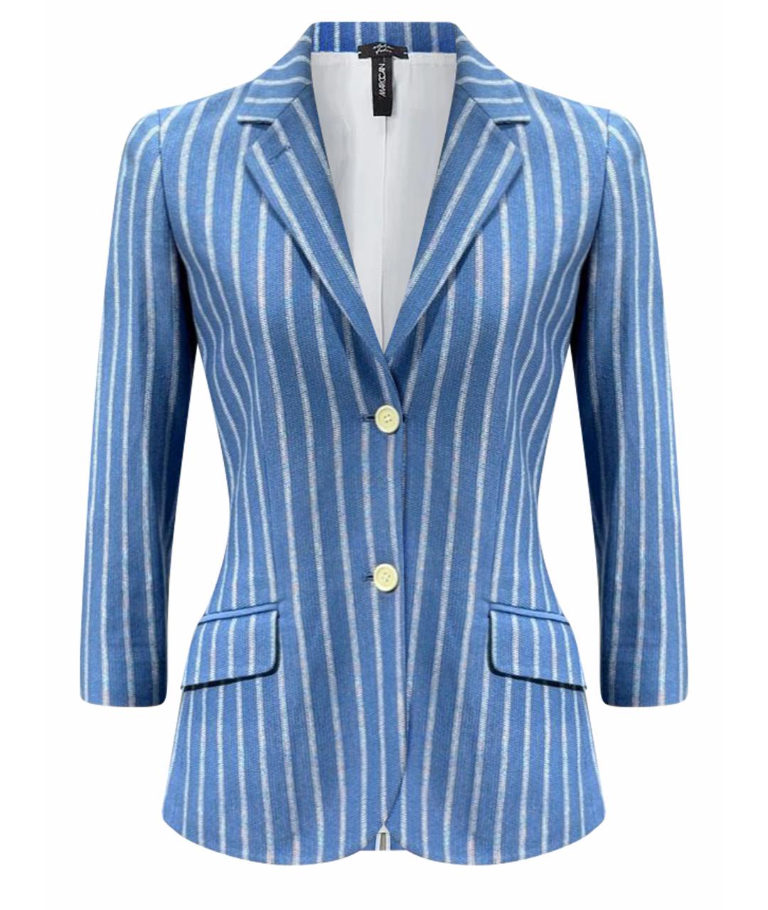 LORO PIANA Синий хлопковый жакет/пиджак, фото 1