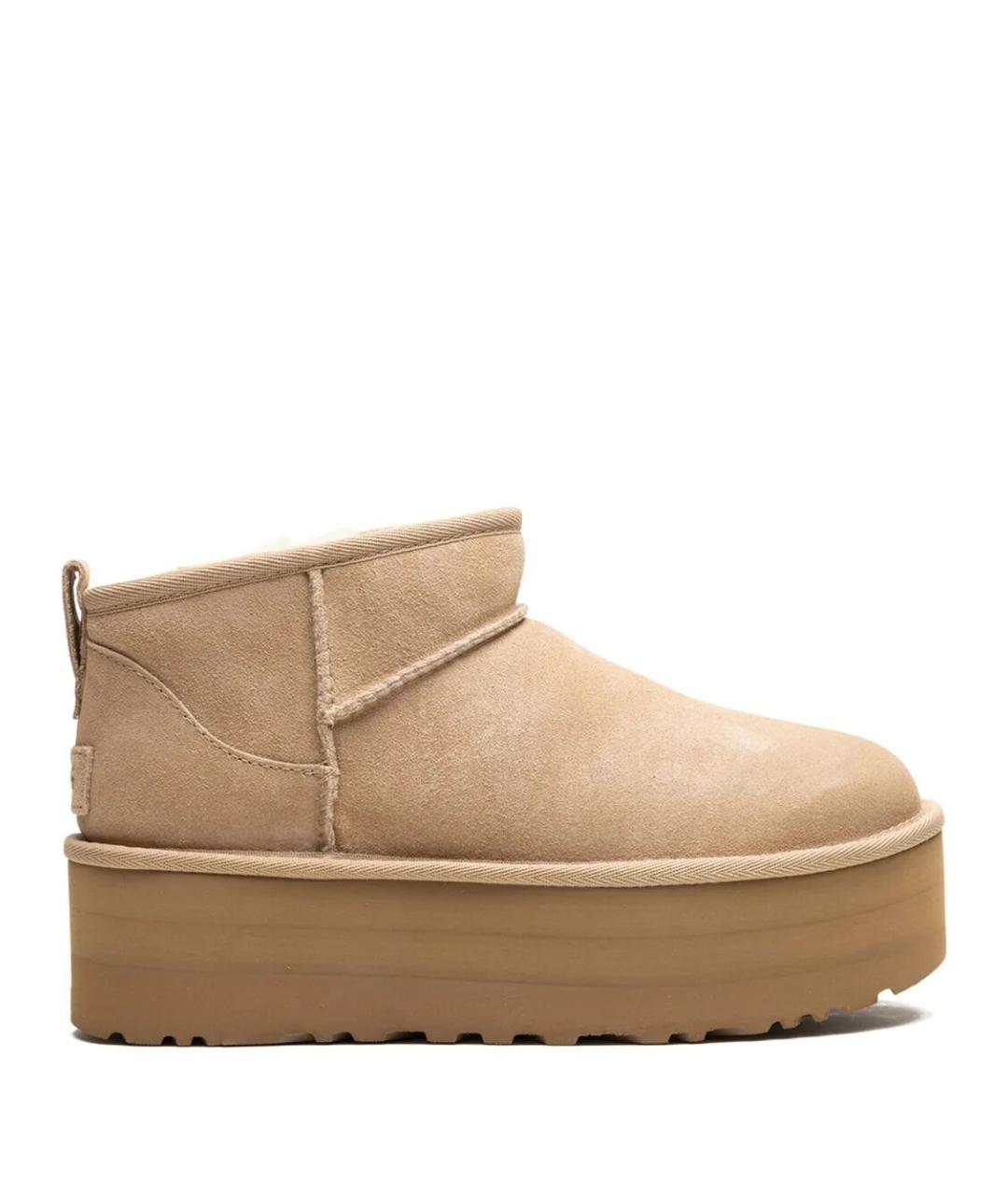 UGG AUSTRALIA Бежевые замшевые ботинки, фото 1