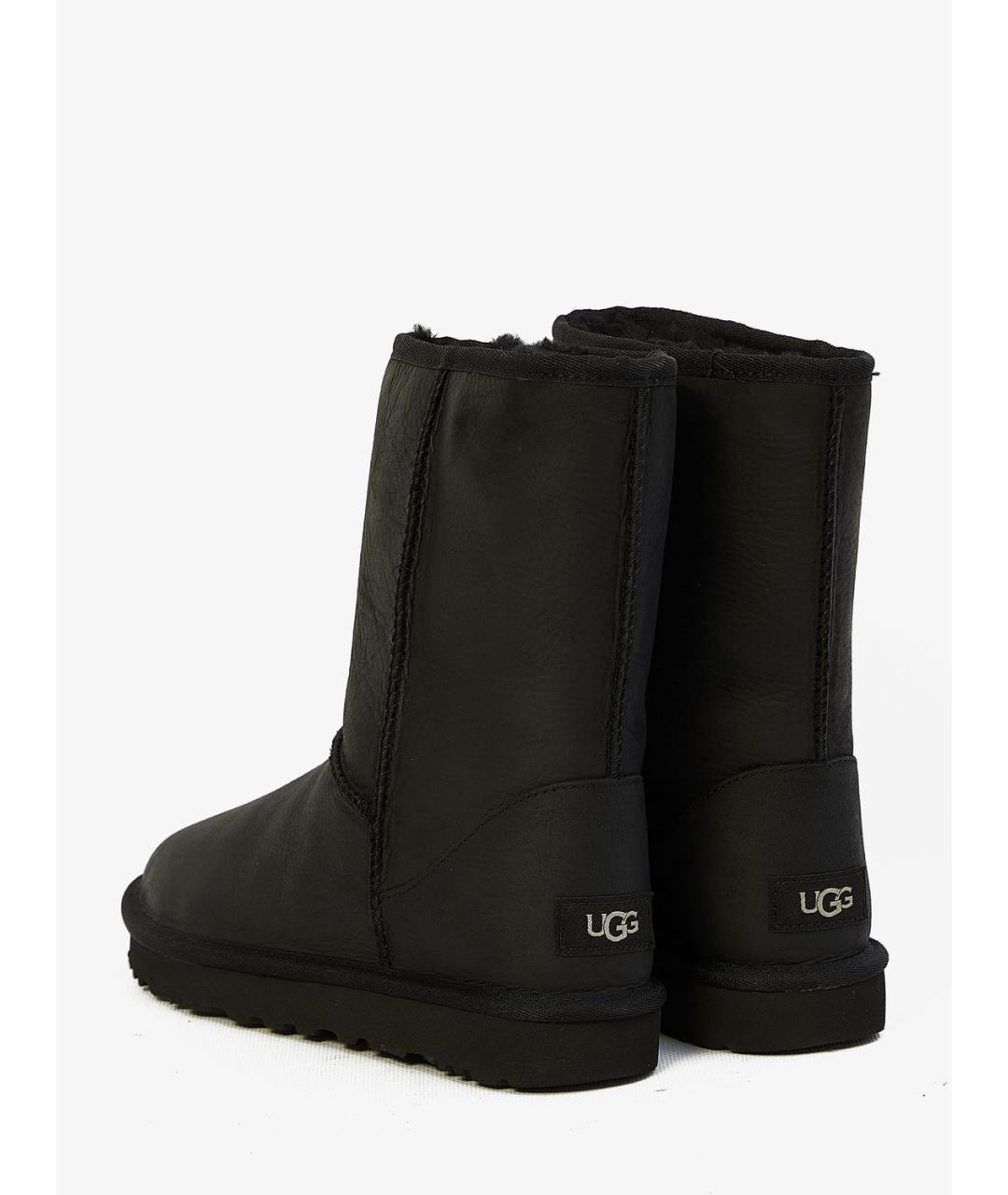 UGG AUSTRALIA Черные нубуковые ботинки, фото 5