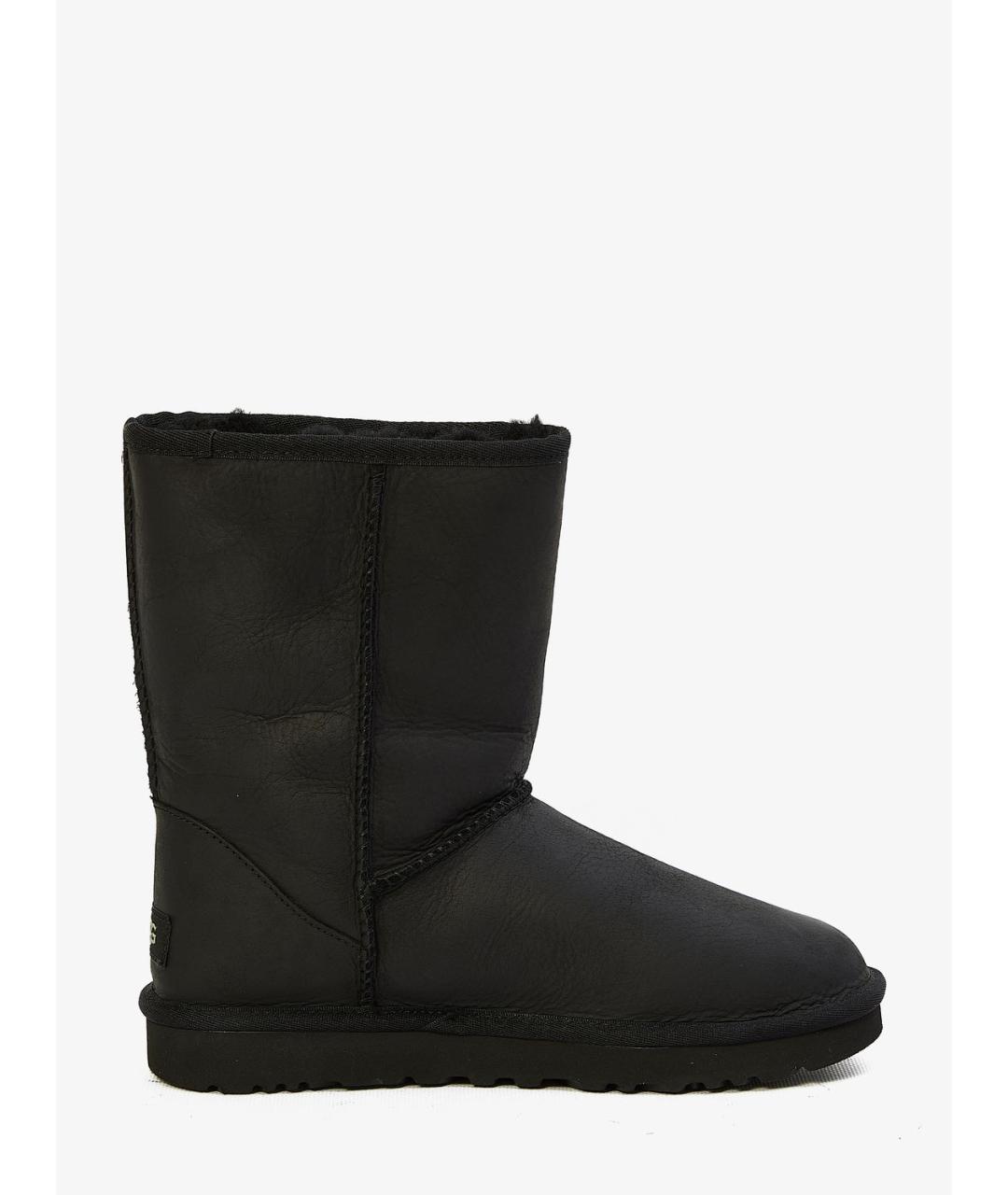 UGG AUSTRALIA Черные нубуковые ботинки, фото 4