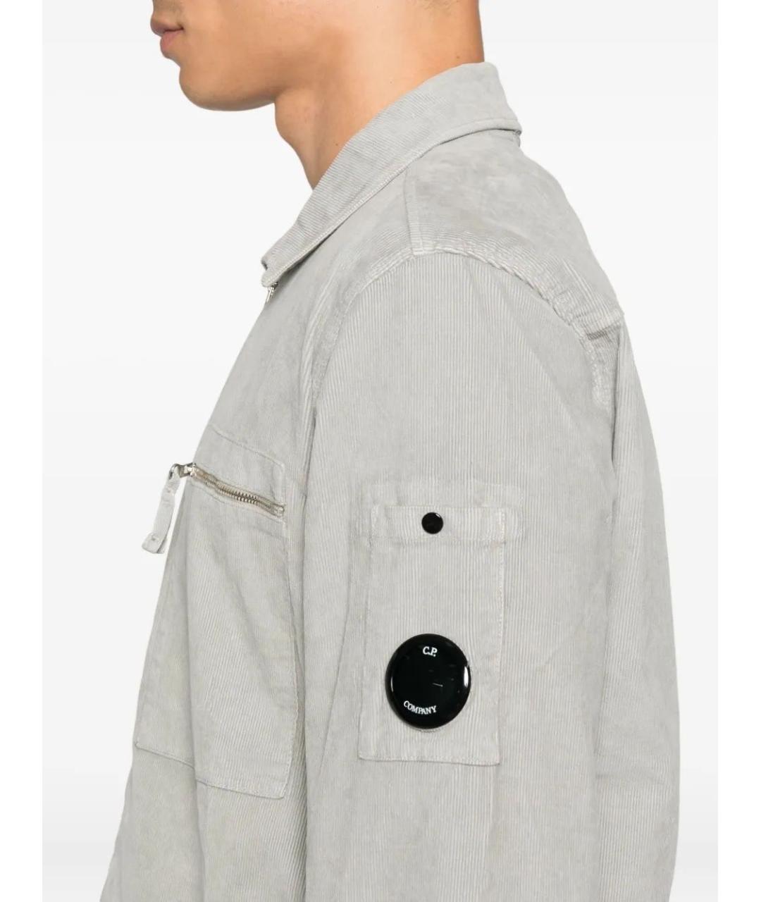 CP COMPANY Серая хлопковая кэжуал рубашка, фото 5