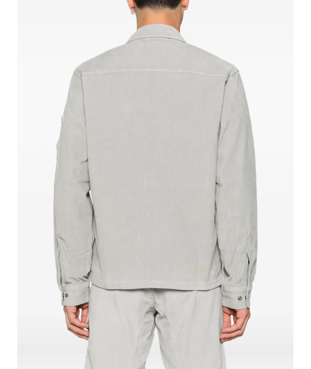 CP COMPANY Серая хлопковая кэжуал рубашка, фото 4