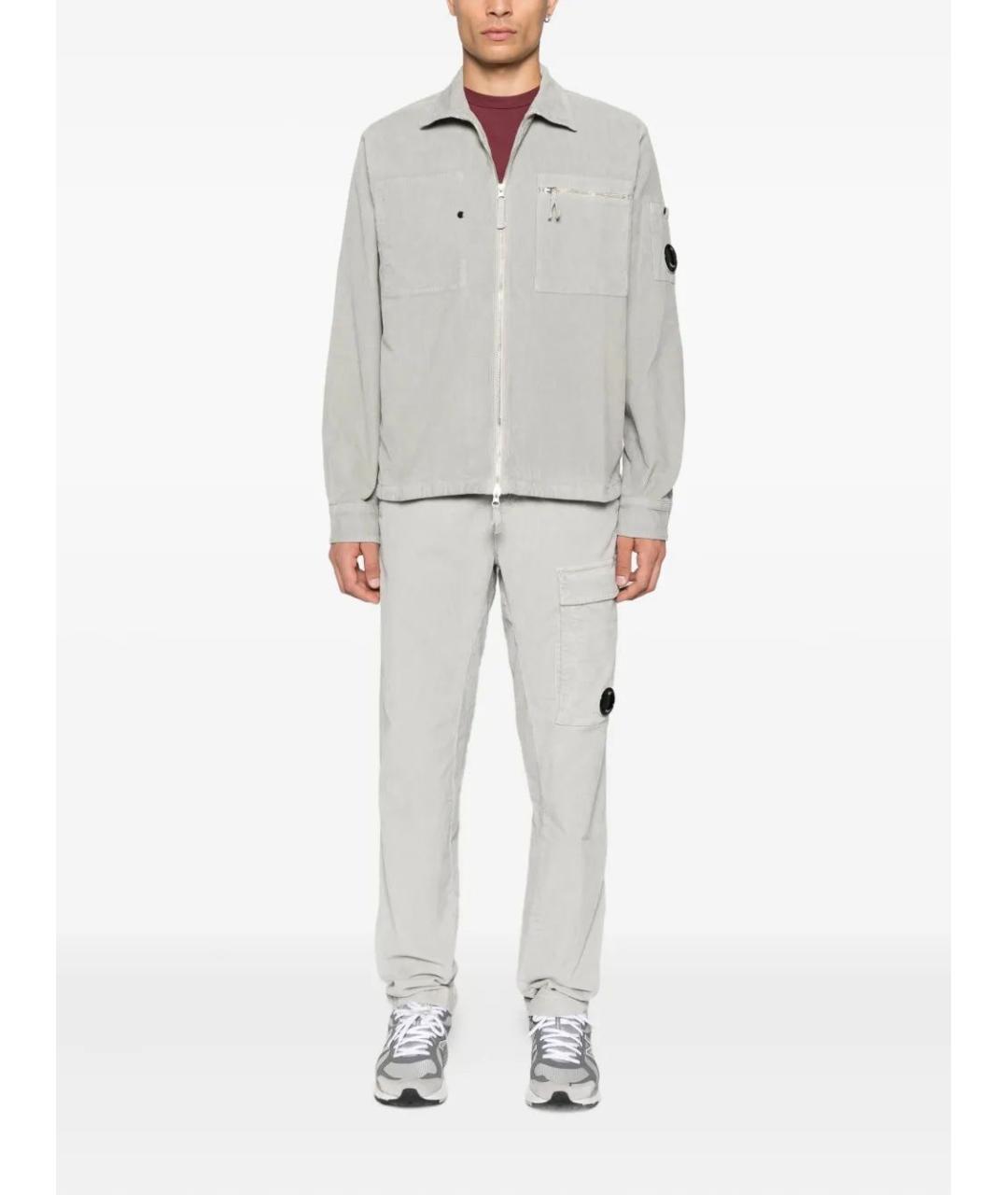 CP COMPANY Серая хлопковая кэжуал рубашка, фото 2