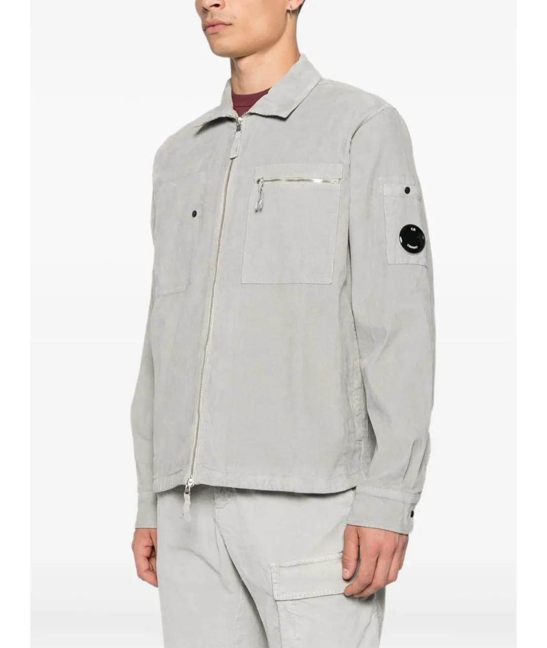 CP COMPANY Серая хлопковая кэжуал рубашка, фото 3