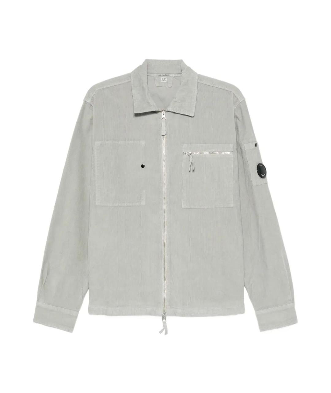 CP COMPANY Серая хлопковая кэжуал рубашка, фото 1