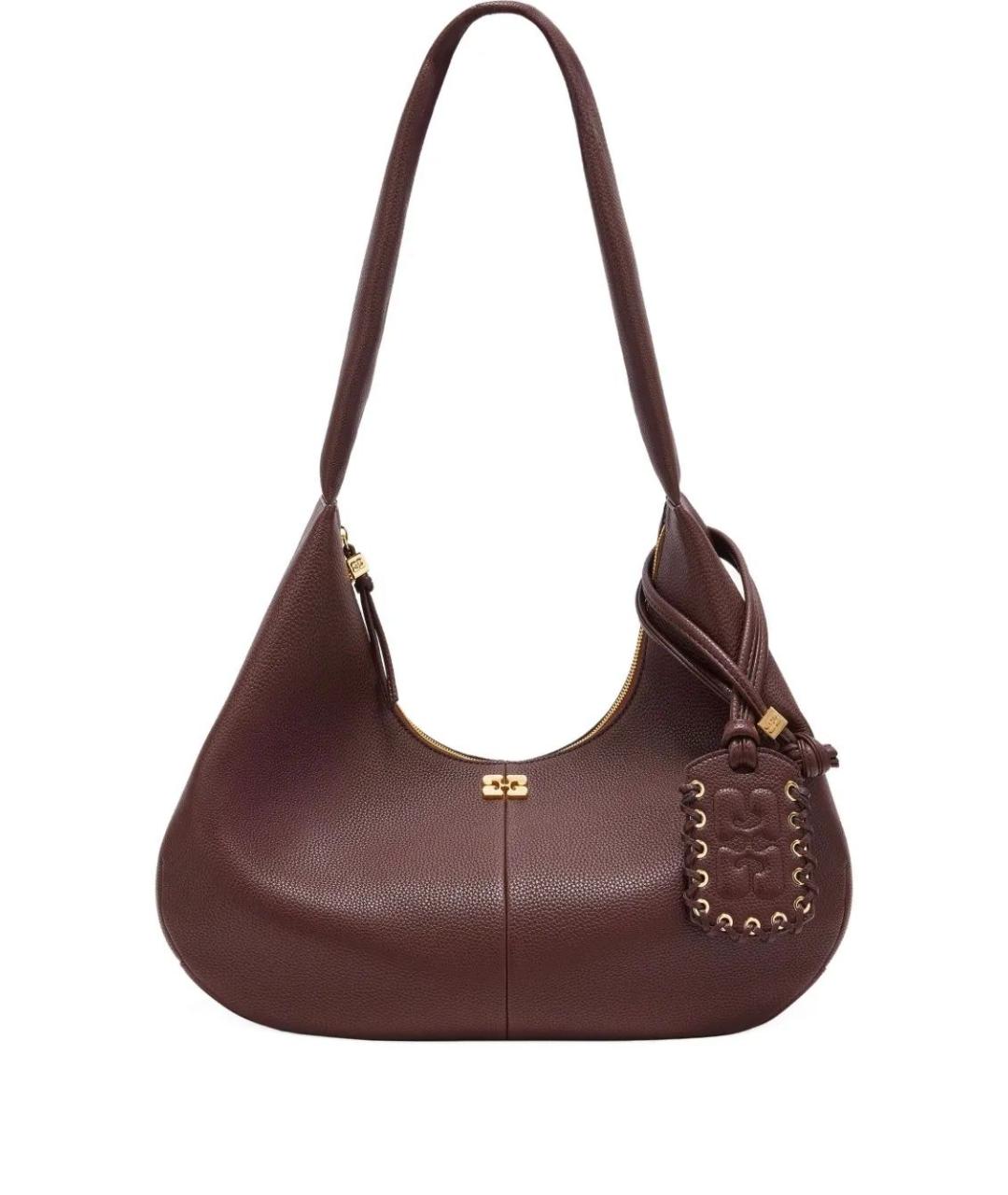 GANNI Бордовая сумка через плечо, фото 1