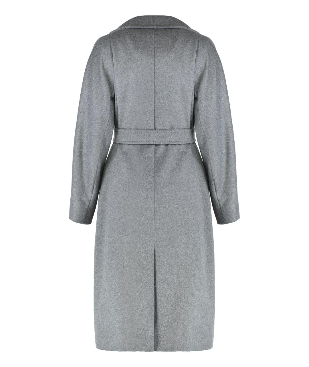 WEEKEND MAX MARA Серое шерстяное пальто, фото 2