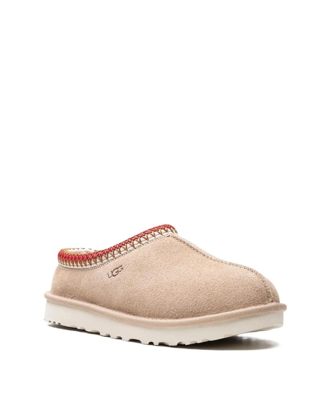 UGG Бежевые замшевые сабо, фото 4