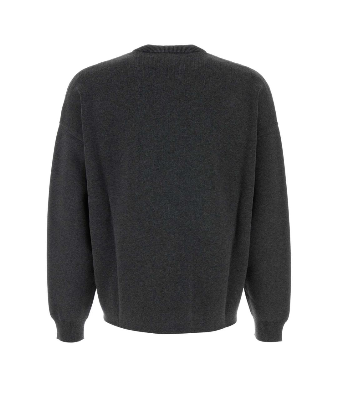 LOEWE Антрацитовый хлопковый джемпер / свитер, фото 2