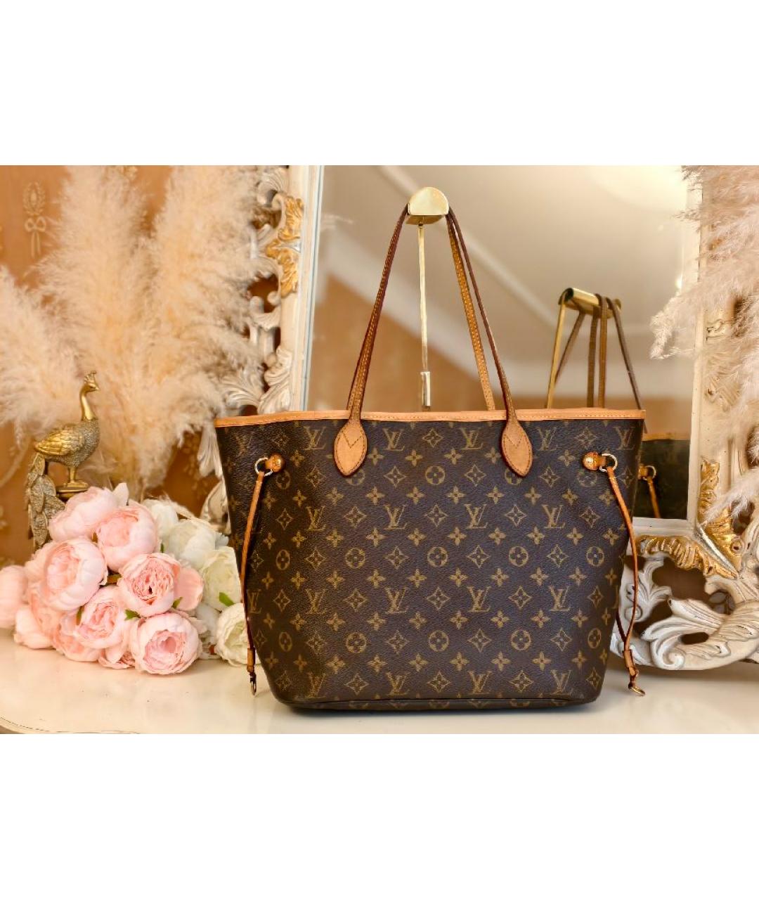 LOUIS VUITTON Коричневая сумка с короткими ручками, фото 2