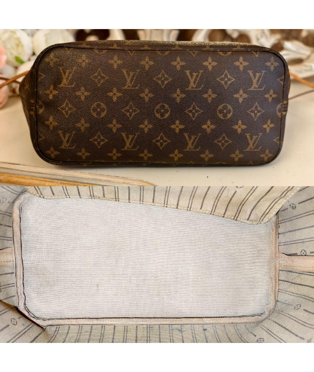 LOUIS VUITTON Коричневая сумка с короткими ручками, фото 6