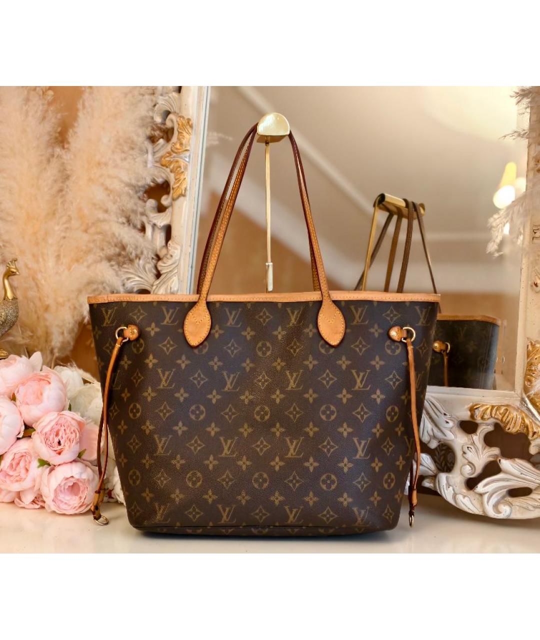 LOUIS VUITTON Коричневая сумка с короткими ручками, фото 9