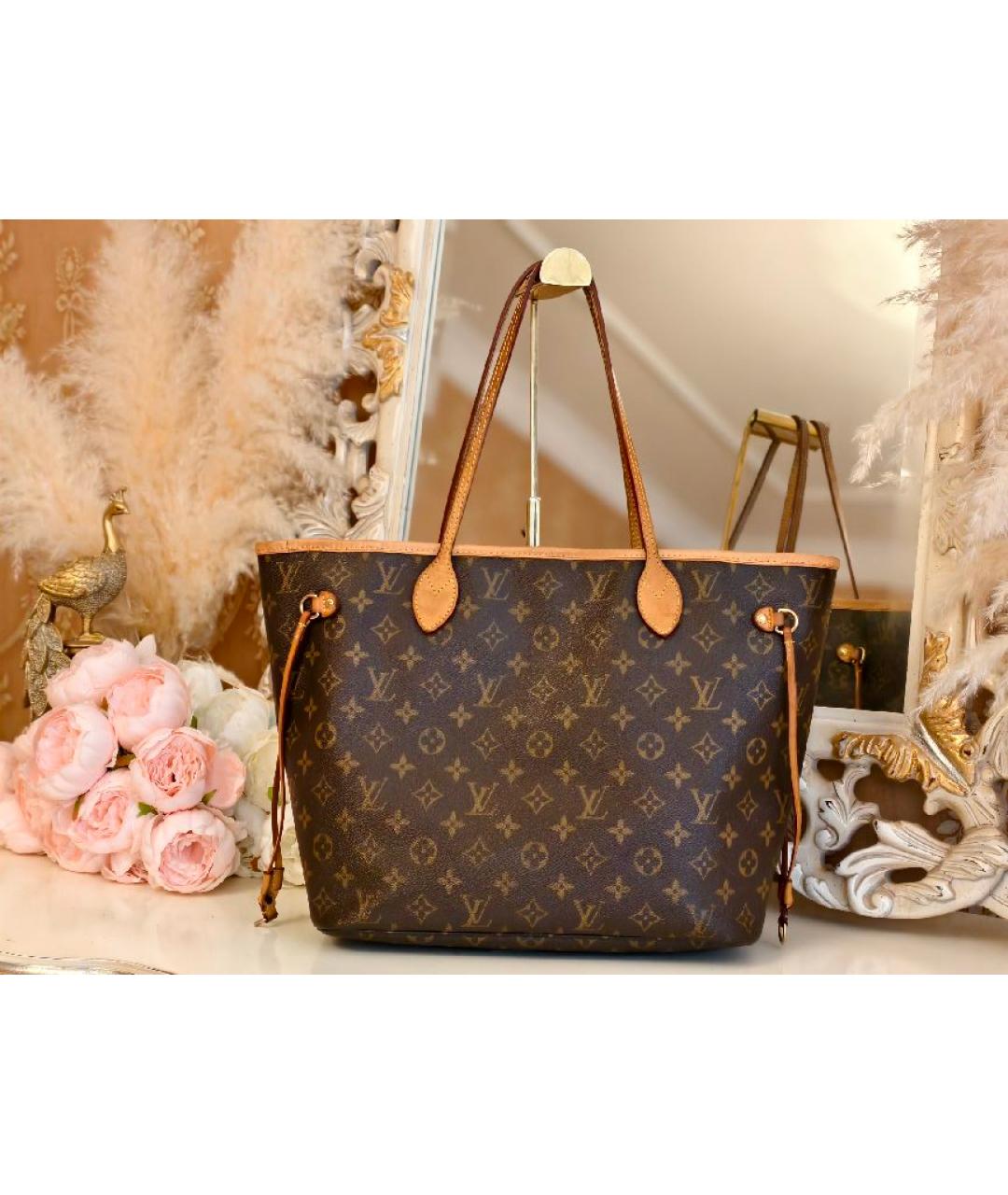 LOUIS VUITTON Коричневая сумка с короткими ручками, фото 3