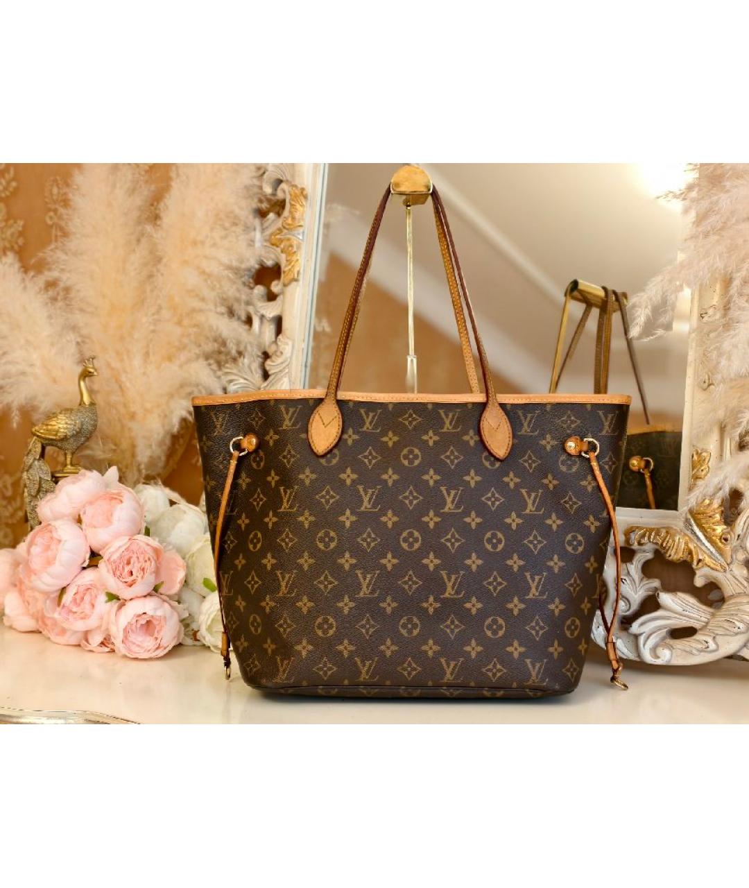 LOUIS VUITTON Коричневая сумка с короткими ручками, фото 8