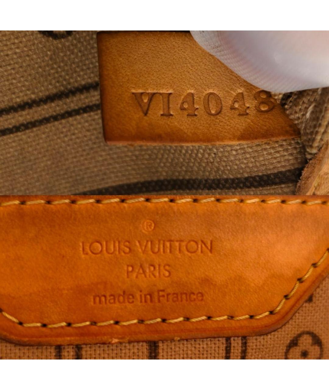 LOUIS VUITTON Коричневая сумка с короткими ручками, фото 5