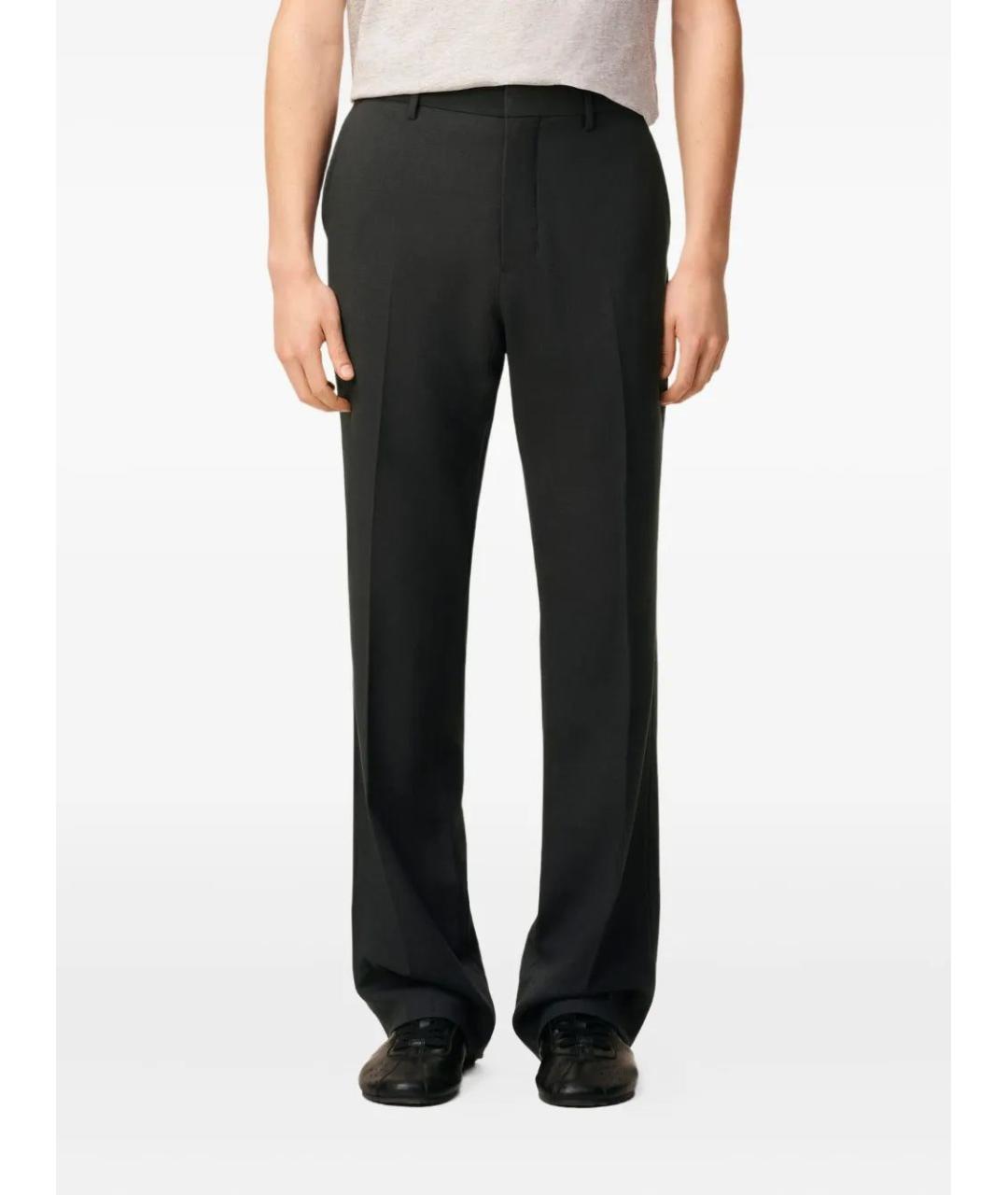 Ami Paris Черные шерстяные классические брюки, фото 5