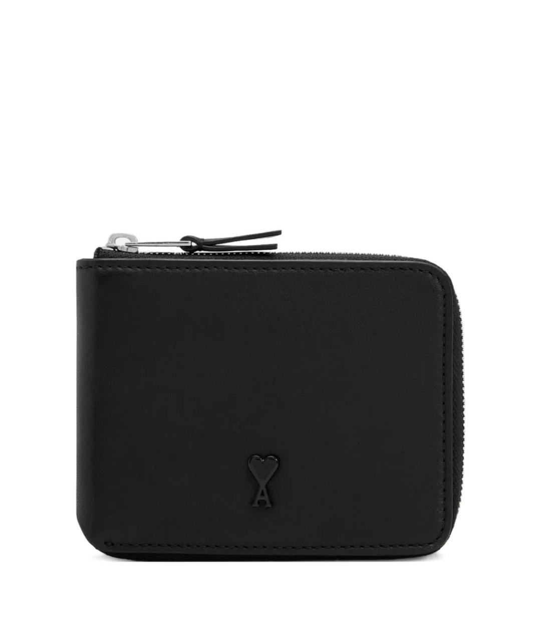 Ami Paris Черный кожаный кошелек, фото 1