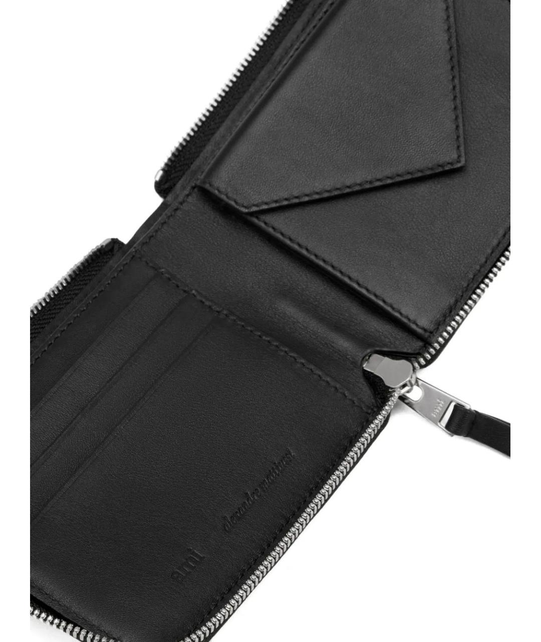 Ami Paris Черный кожаный кошелек, фото 3