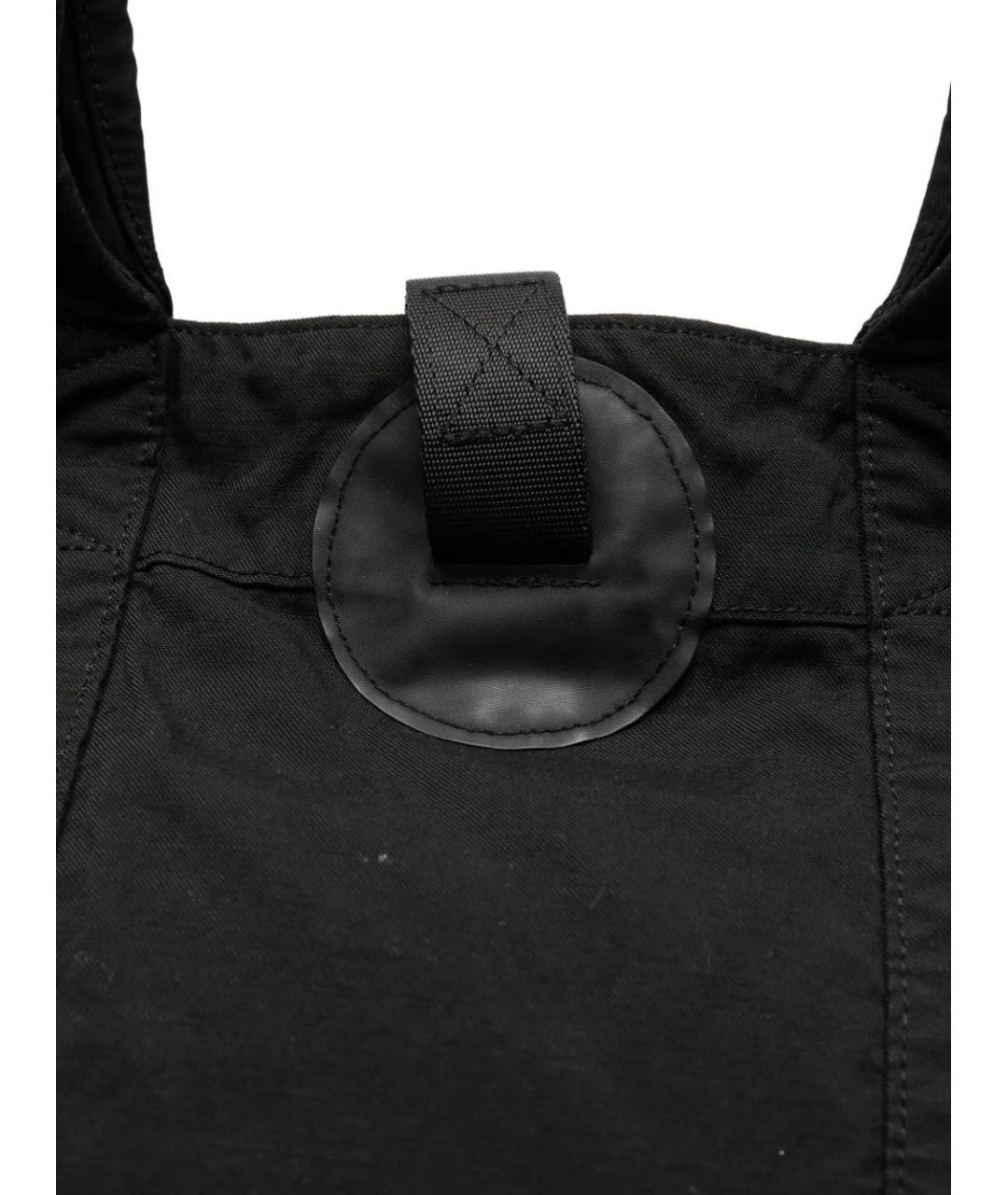 CP COMPANY Черная синтетическая сумка тоут, фото 4