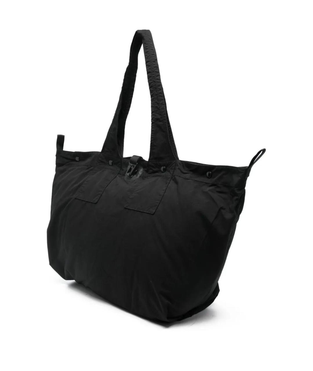 CP COMPANY Черная синтетическая сумка тоут, фото 3