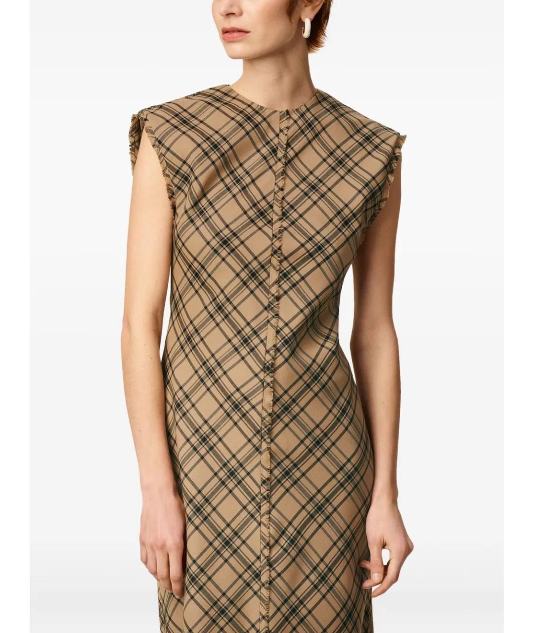 Ami Paris Бежевое шерстяное повседневное платье, фото 5