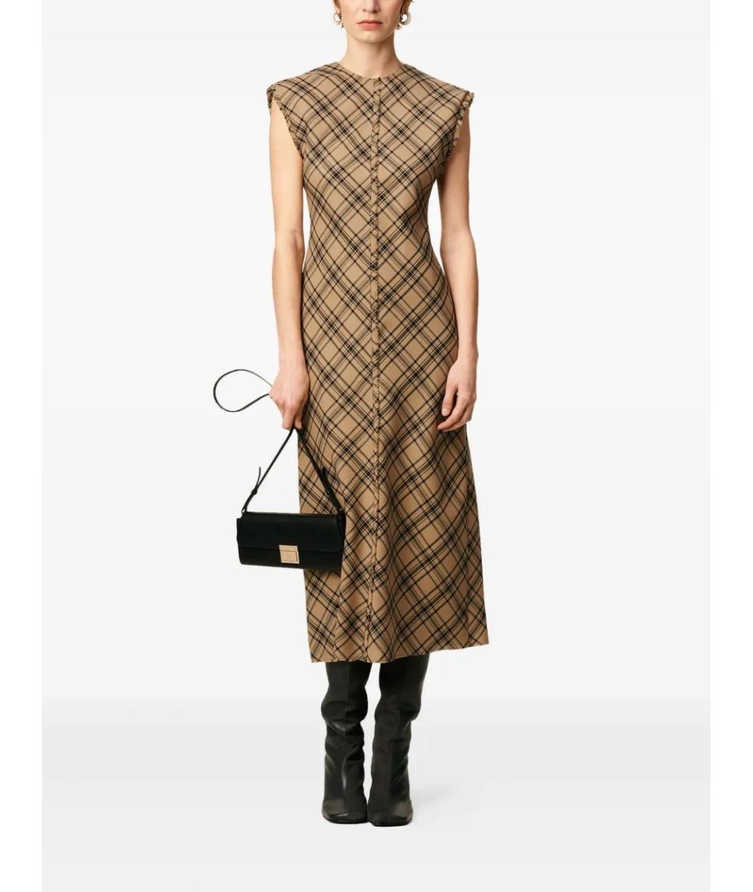 Ami Paris Бежевое шерстяное повседневное платье, фото 2