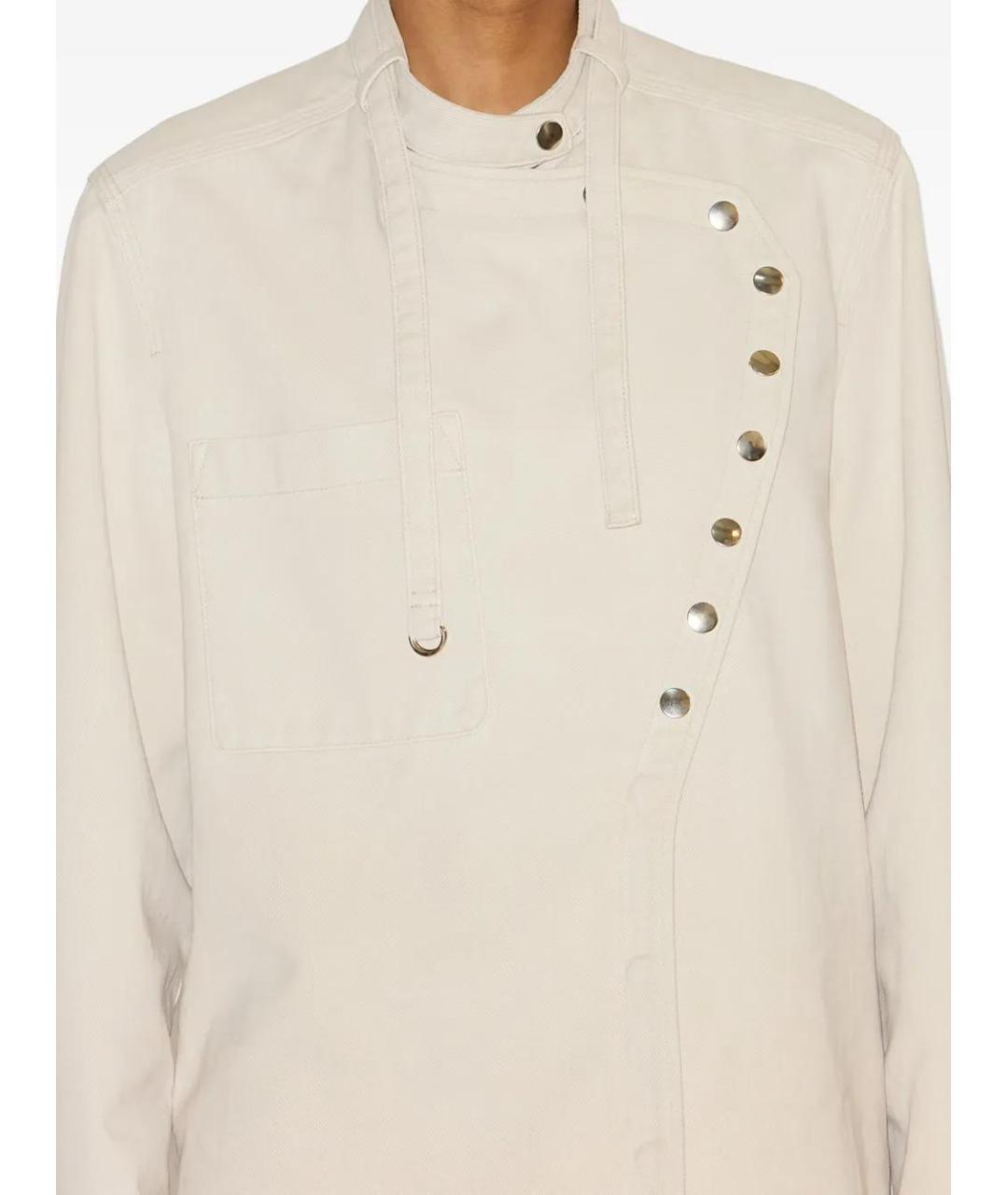 ISABEL MARANT Бежевая хлопковая рубашка, фото 5