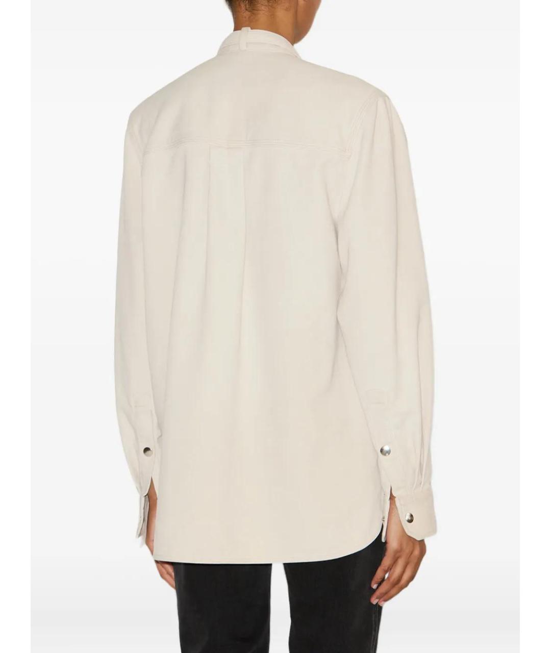ISABEL MARANT Бежевая хлопковая рубашка, фото 4