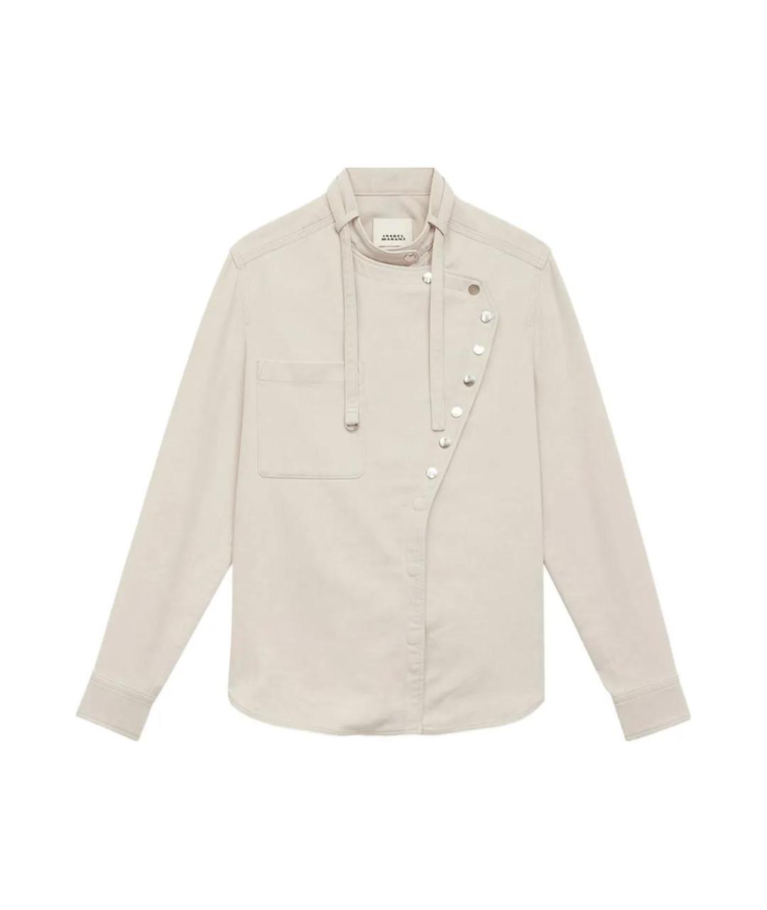 ISABEL MARANT Бежевая хлопковая рубашка, фото 1
