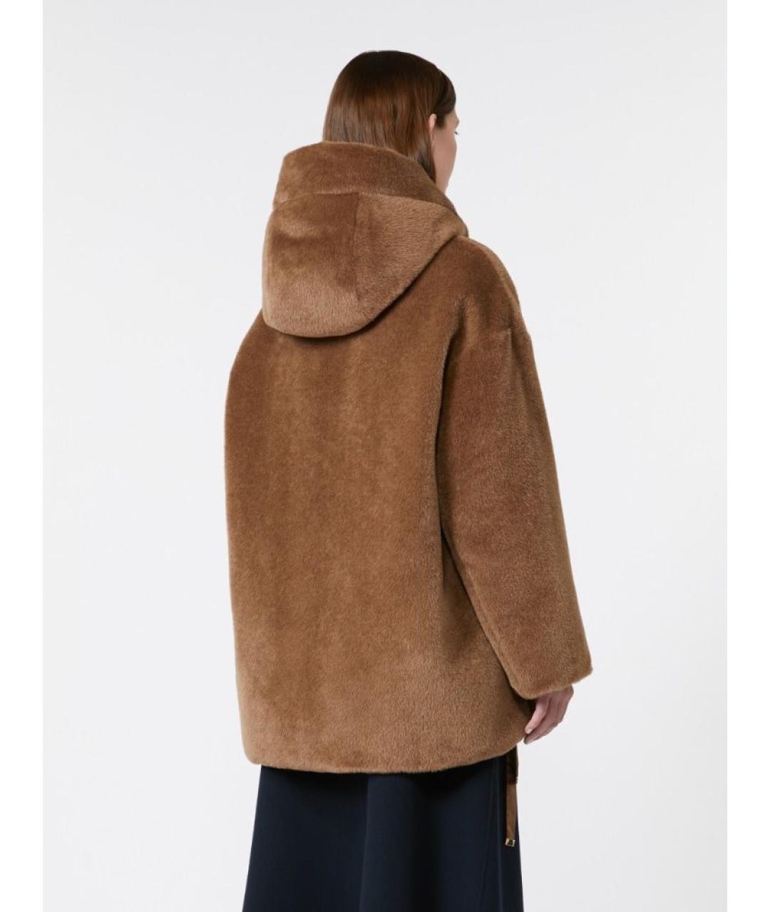 MAX MARA Бежевый шерстяной пуховик, фото 3