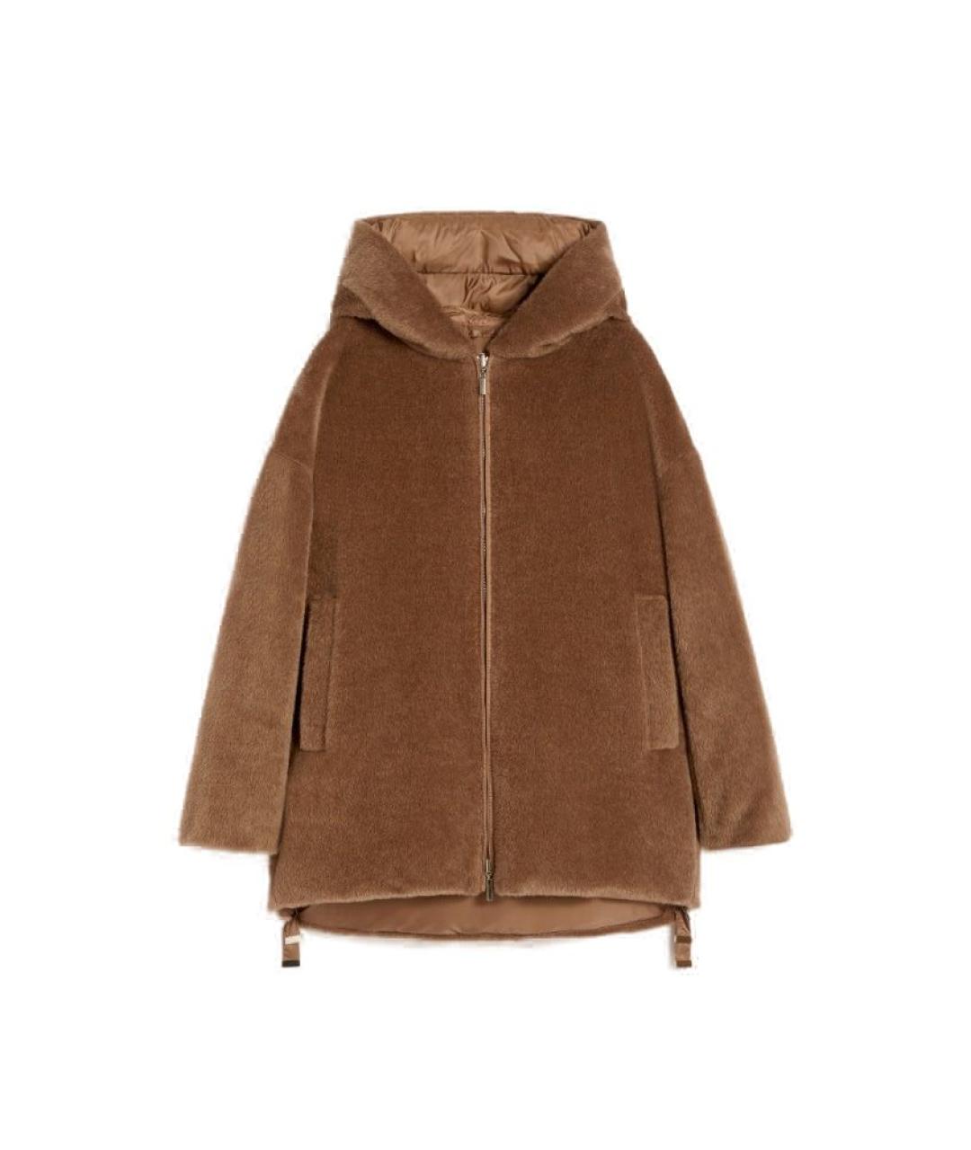 MAX MARA Бежевый шерстяной пуховик, фото 1