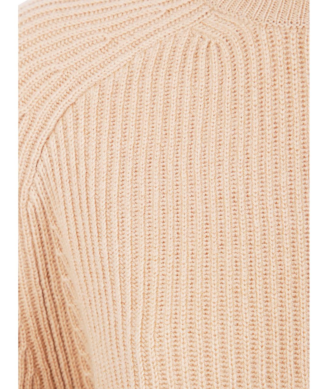 MAX MARA Бежевый кашемировый джемпер / свитер, фото 3