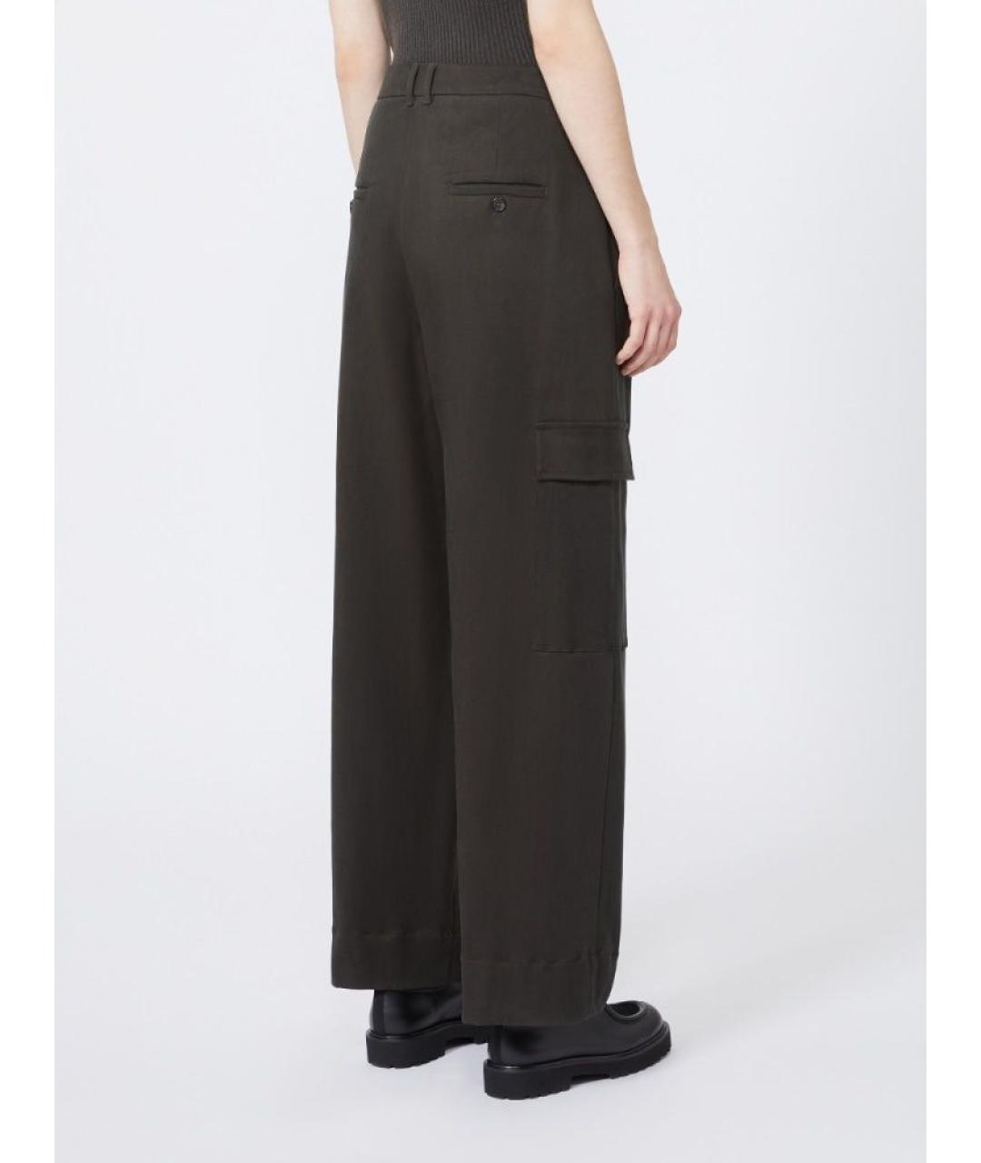 'S MAX MARA Зеленые прямые брюки, фото 3