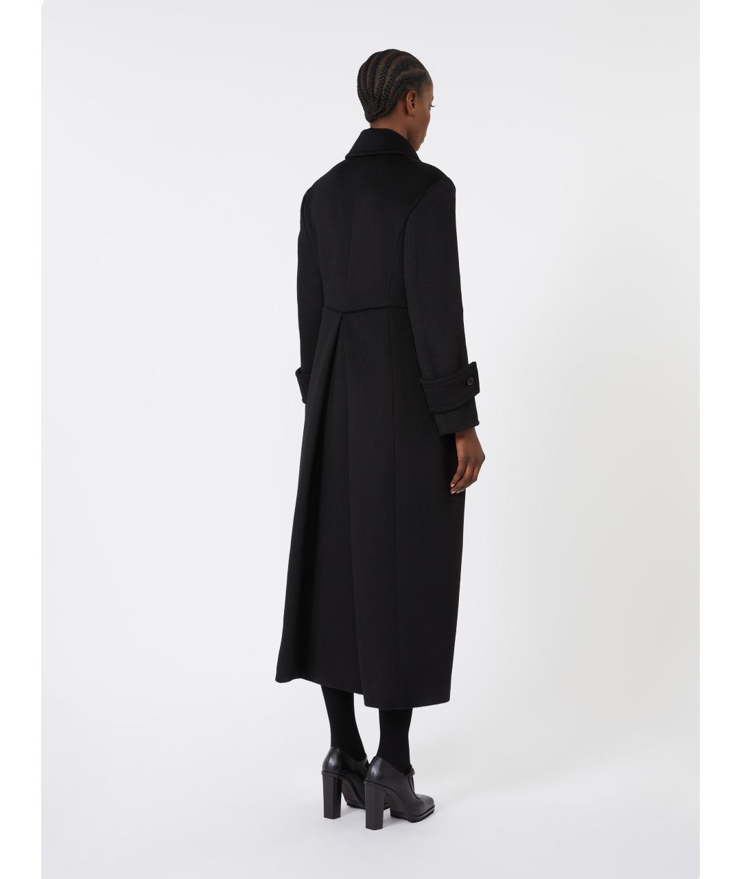 MAX MARA Черное шерстяное пальто, фото 4