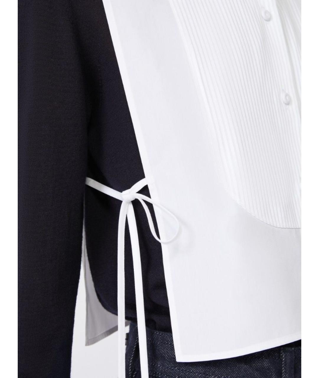 MAX MARA Белая хлопковая рубашка, фото 5