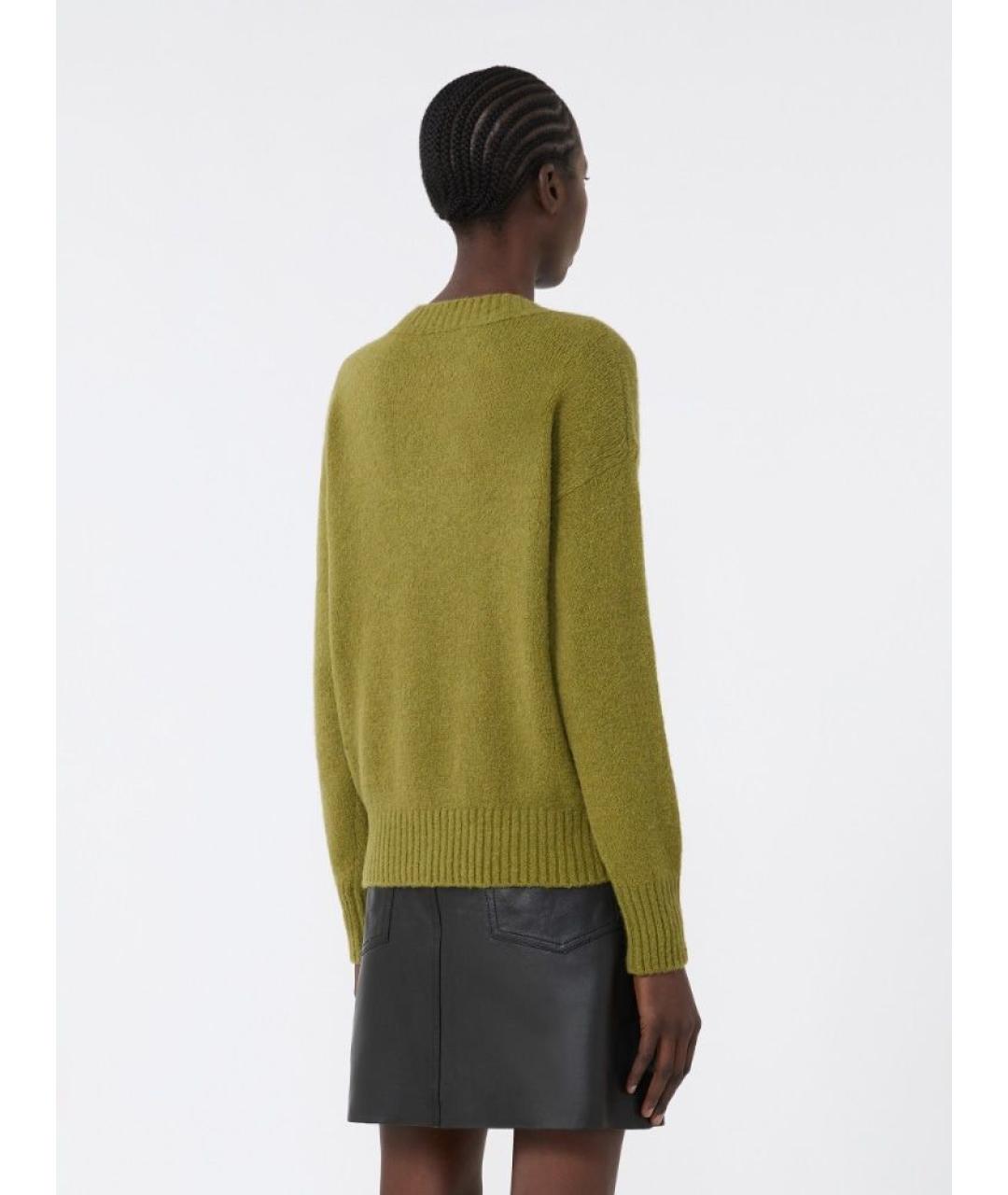 WEEKEND MAX MARA Зеленый шерстяной джемпер / свитер, фото 3