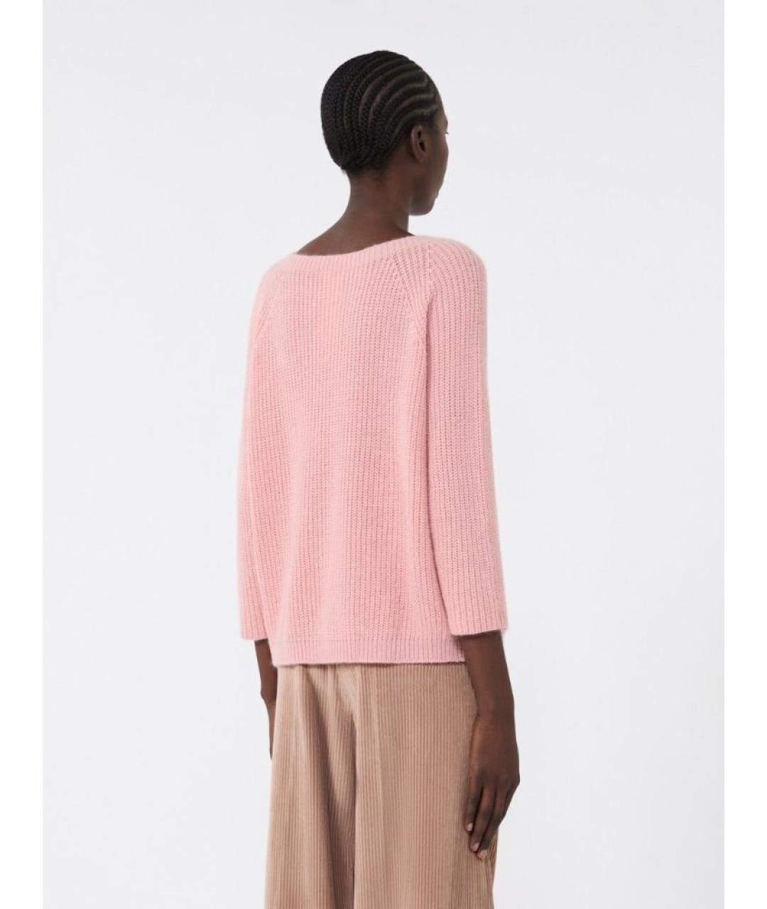 WEEKEND MAX MARA Розовый полиэстеровый джемпер / свитер, фото 3